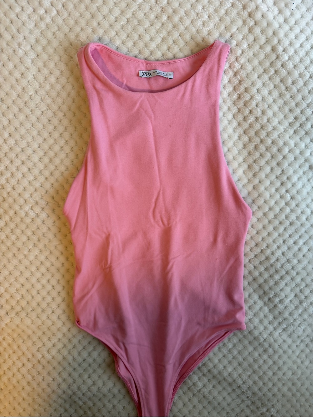 Zara women’s Pink Sleeveless Bodysuit